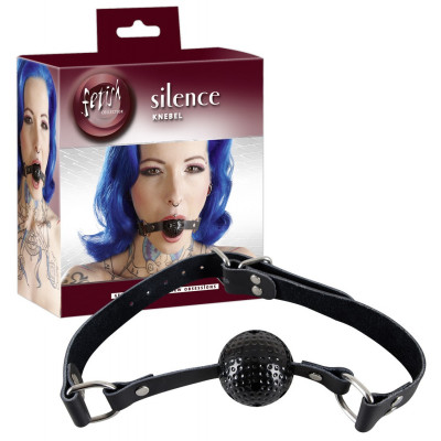 MORSO BALL GAG "SILENCE" NERO